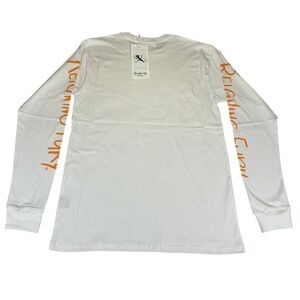 Reigning Fury Long Sleeve Graphic Shirt White USA Streetwear Size S